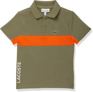 Lacoste Boys' Contrast Stripe and Branding Polo Shirt