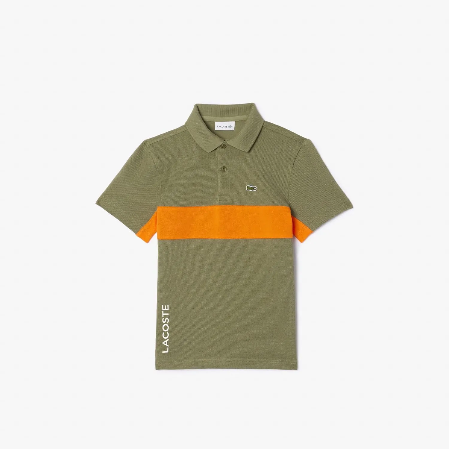 Lacoste Boys' Contrast Stripe and Branding Polo Shirt