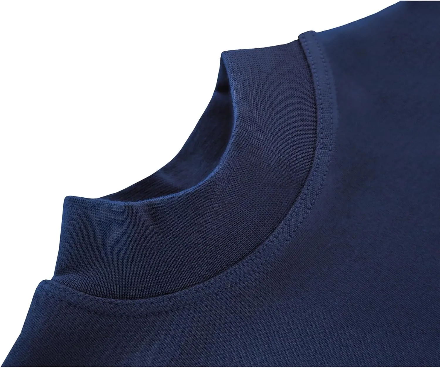 Lilax Girls' Basic Long Sleeve Mock Turtleneck Cotton T-Shirt