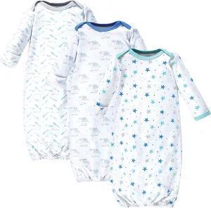 Luvable Friends Baby Girls' Cotton Gowns