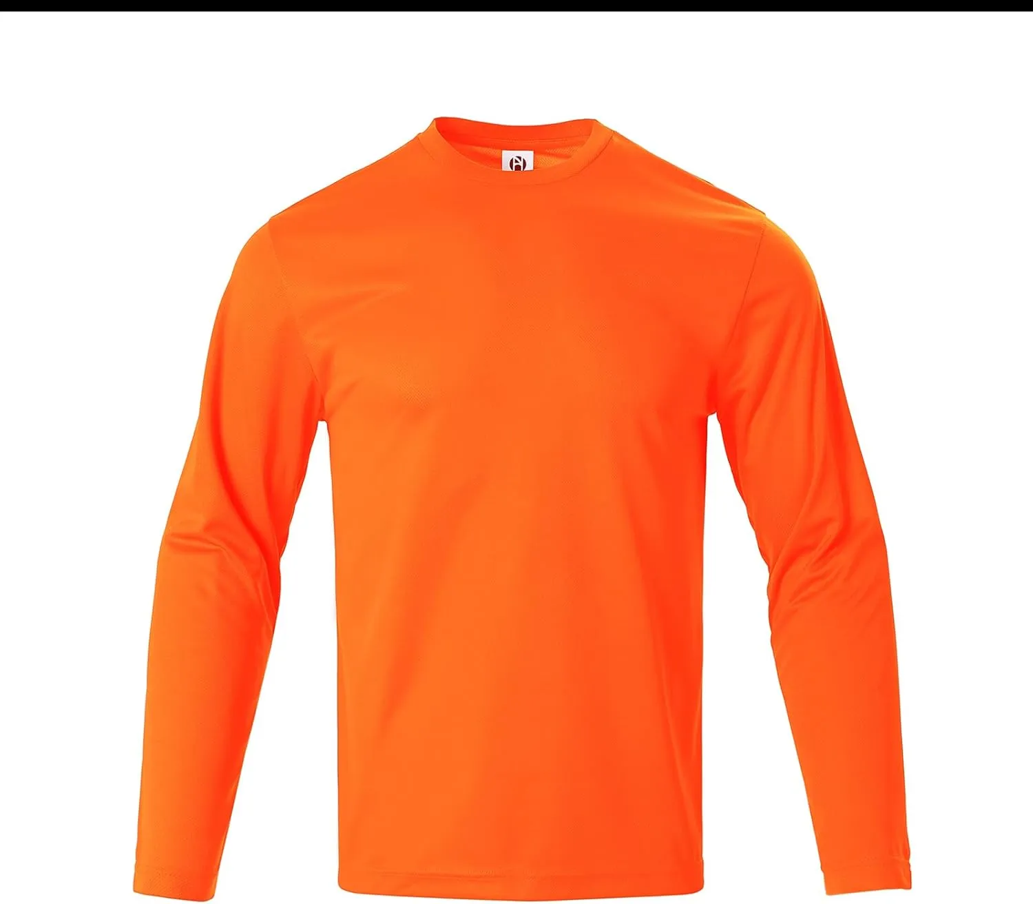 Mens Long Sleeve Shirts Quick Dry Crew Neck Sun Protection Gym Workout Athletic T-Shirt