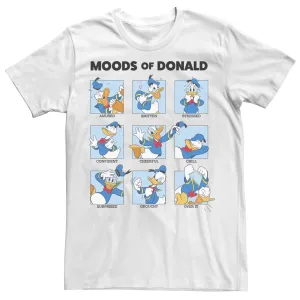 Men's T-shirt Mickey & Friends Donald Duck Moods Box Up Disney, white