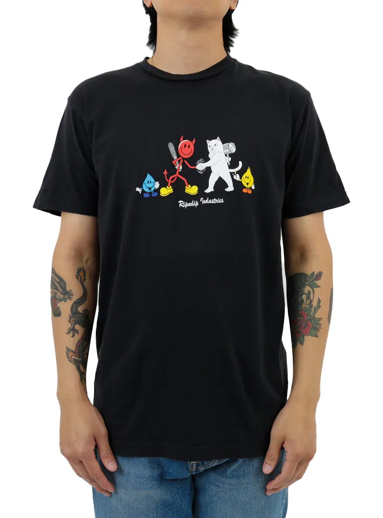 Nerm Vs Devilman T-Shirt - Black