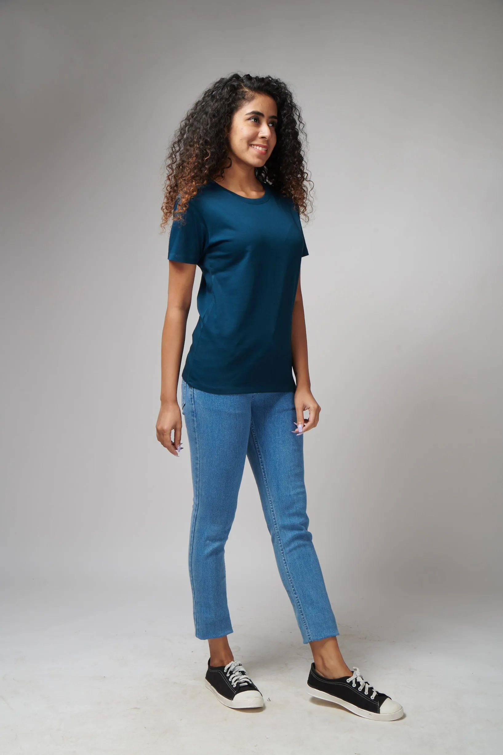New Navy Half Sleeve T-Shirt
