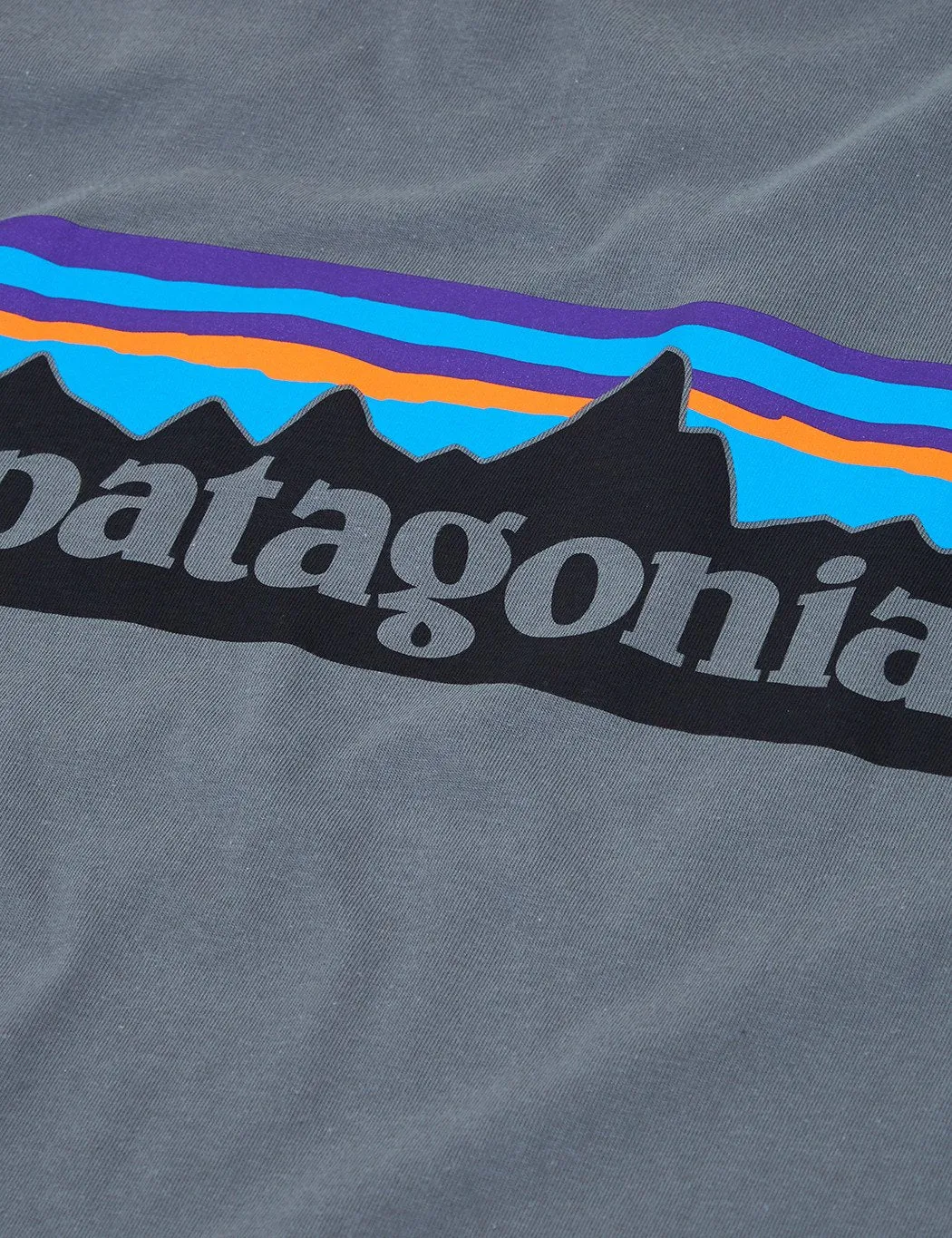 Patagonia P-6 Logo T-Shirt - Grey Heather