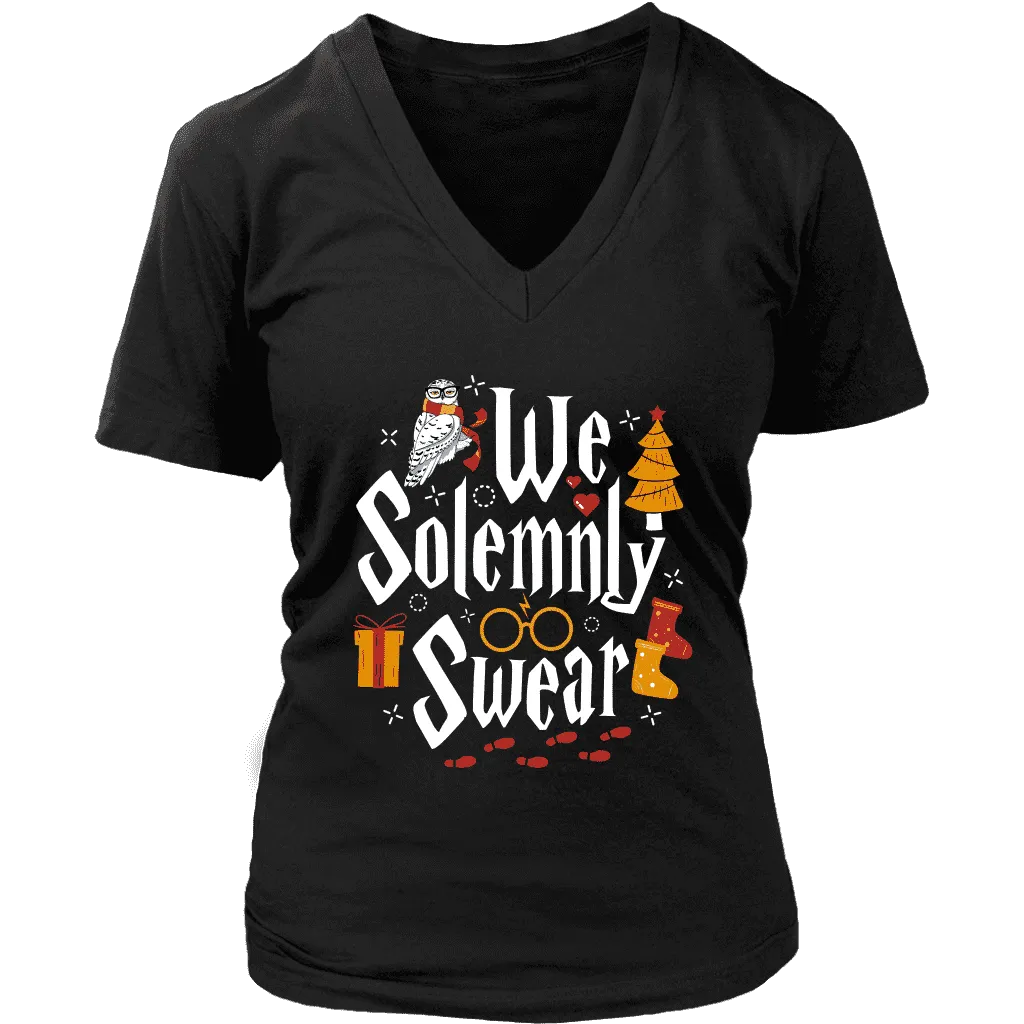 "We Solemnly Swear" V-neck Tshirt
