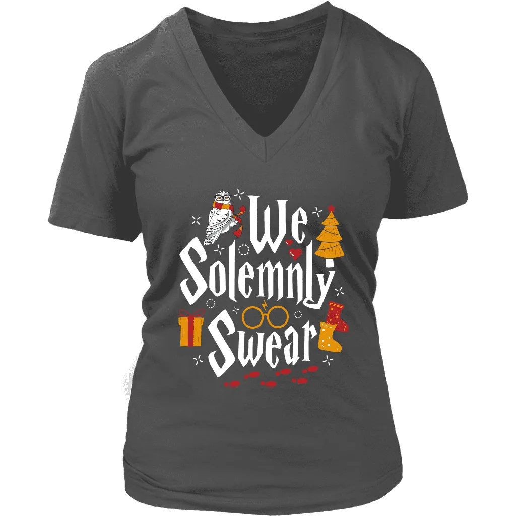 "We Solemnly Swear" V-neck Tshirt