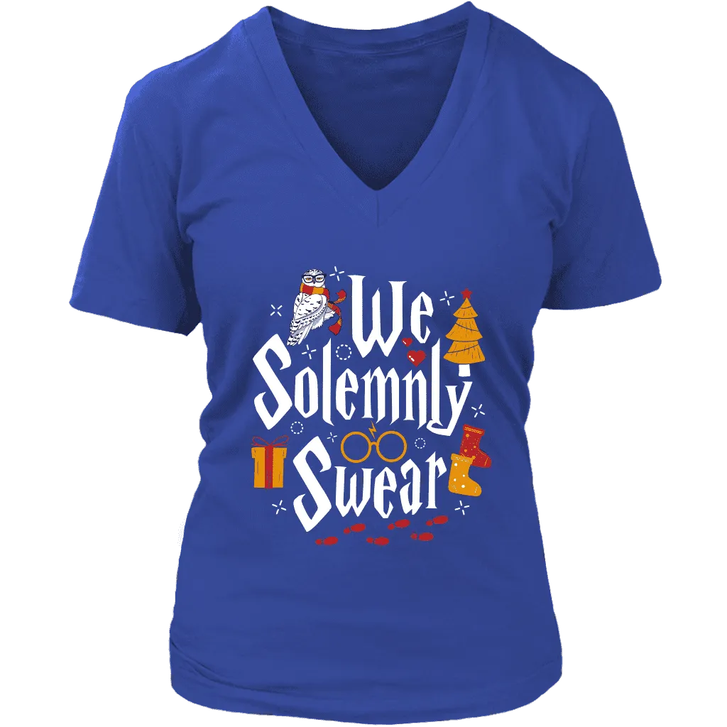 "We Solemnly Swear" V-neck Tshirt