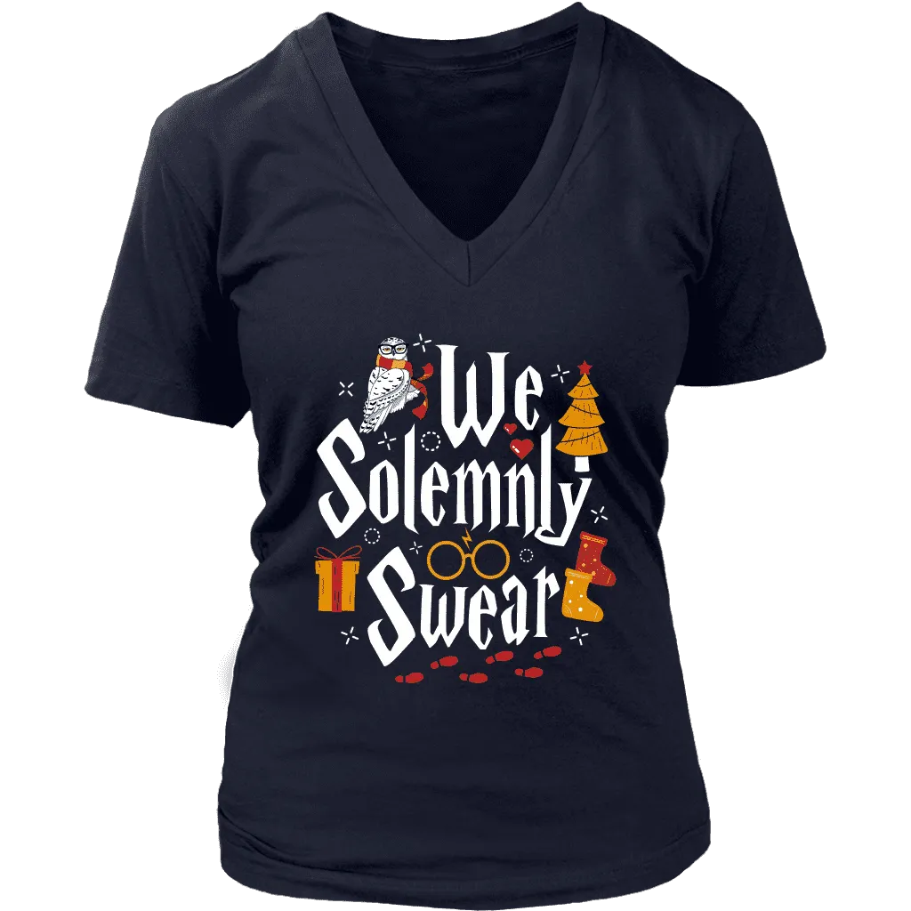 "We Solemnly Swear" V-neck Tshirt