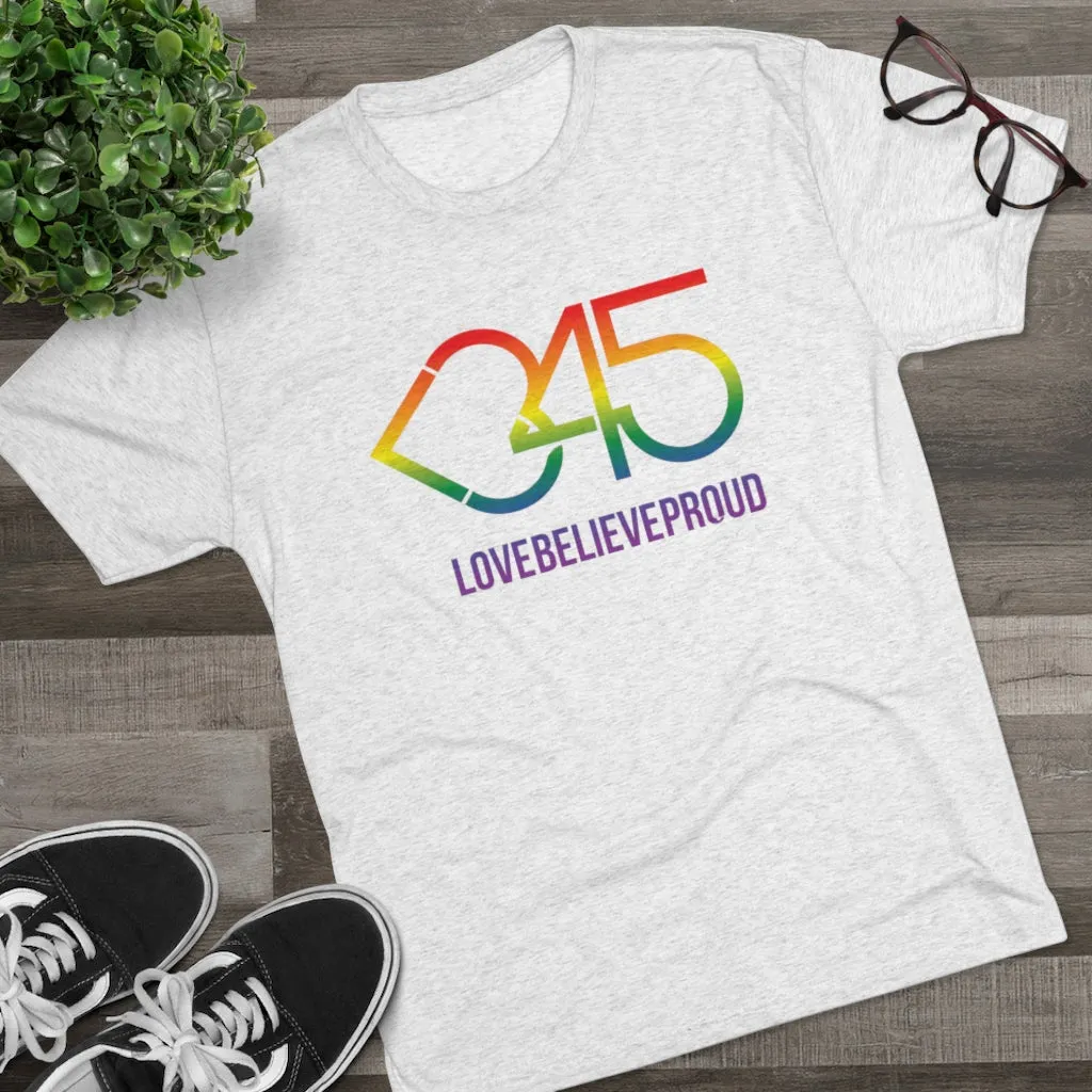 Rainbow Heart345 Crew Tee