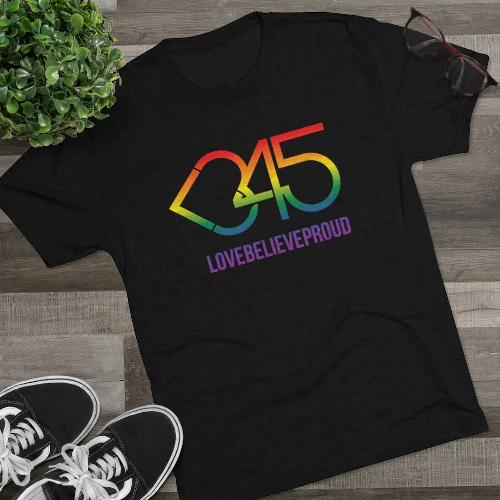 Rainbow Heart345 Crew Tee