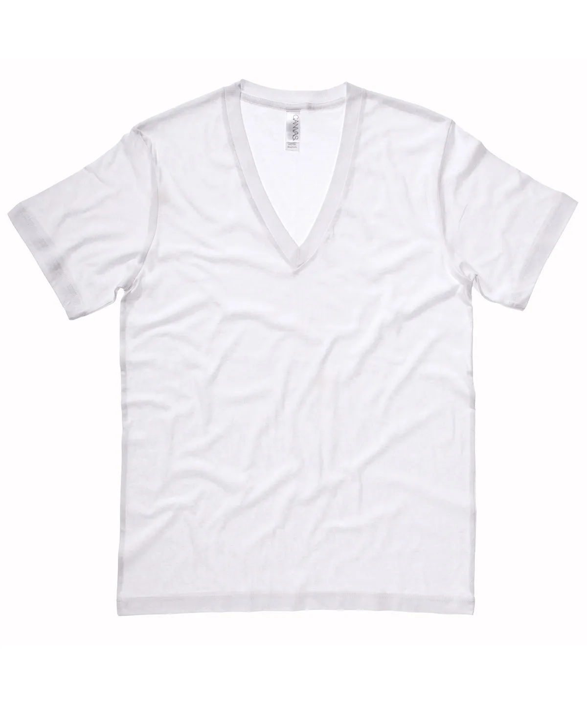 Red - Unisex Jersey deep v-neck t-shirt