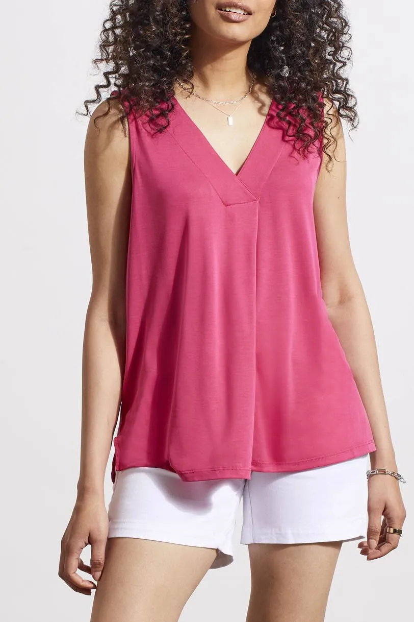Sleeveless Pleated Modal Top