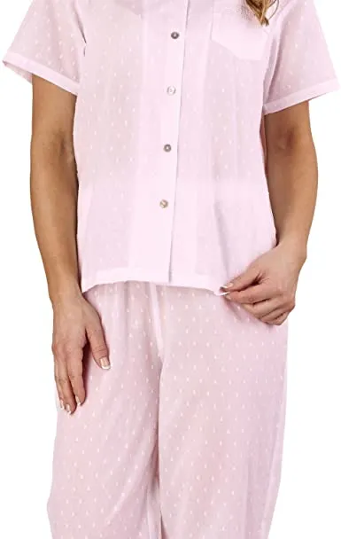 Slenderella Swiss Dot Lawn Cotton Pajama