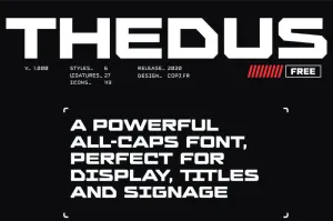 Thedus - Free Display Font