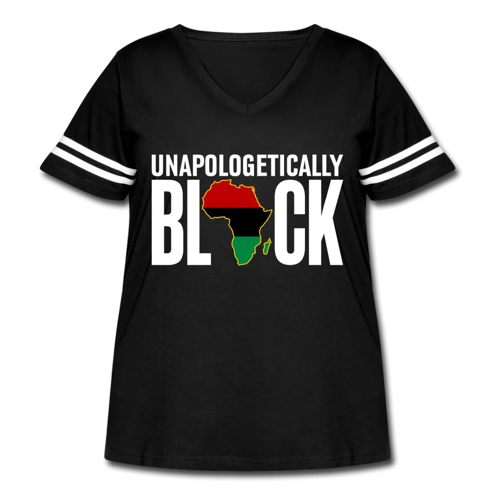 Unapologetically Black RBG Women's Curvy Vintage Sport T-Shirt