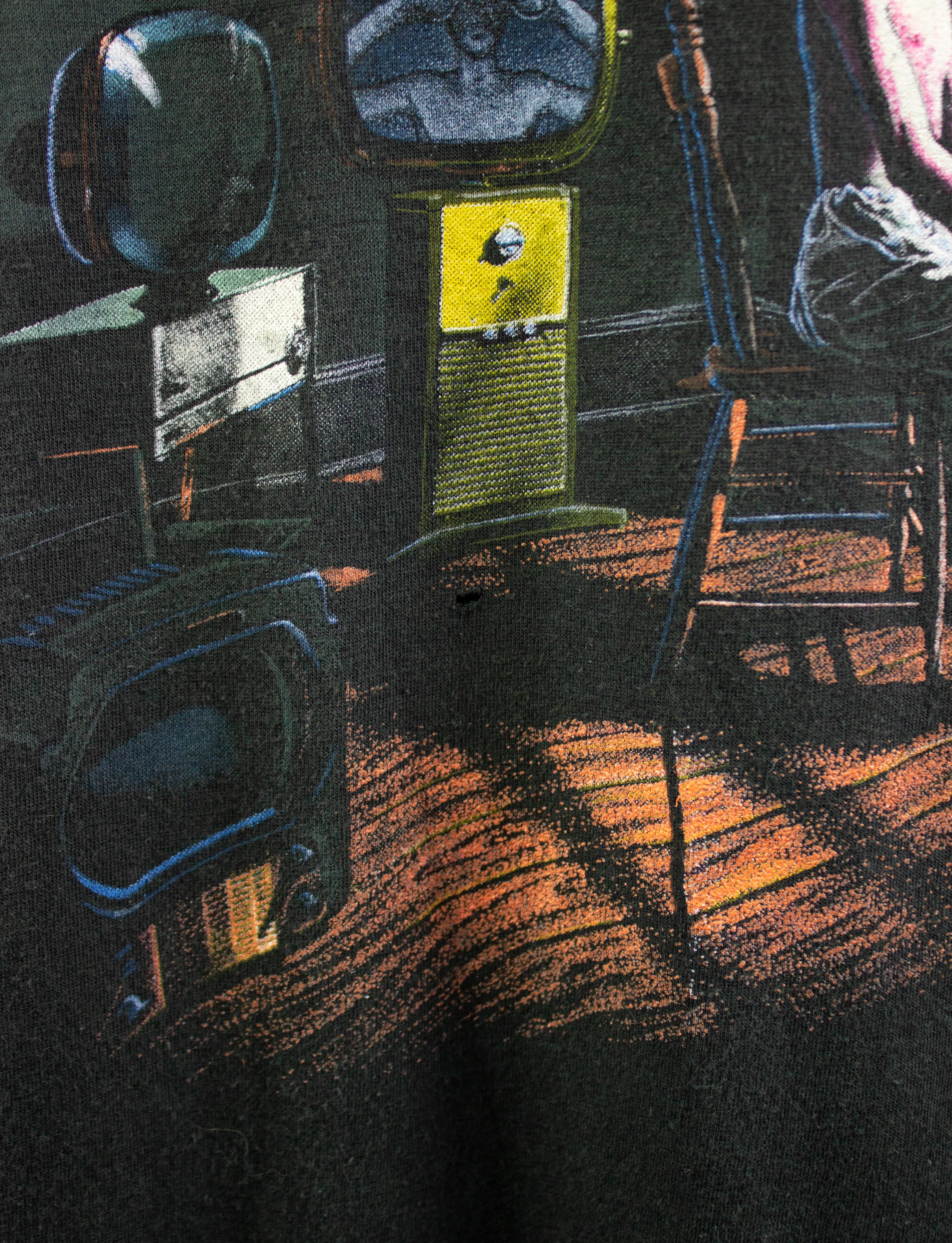 Vintage Rush Concert T Shirt 1985 Power Windows Tour Black Small