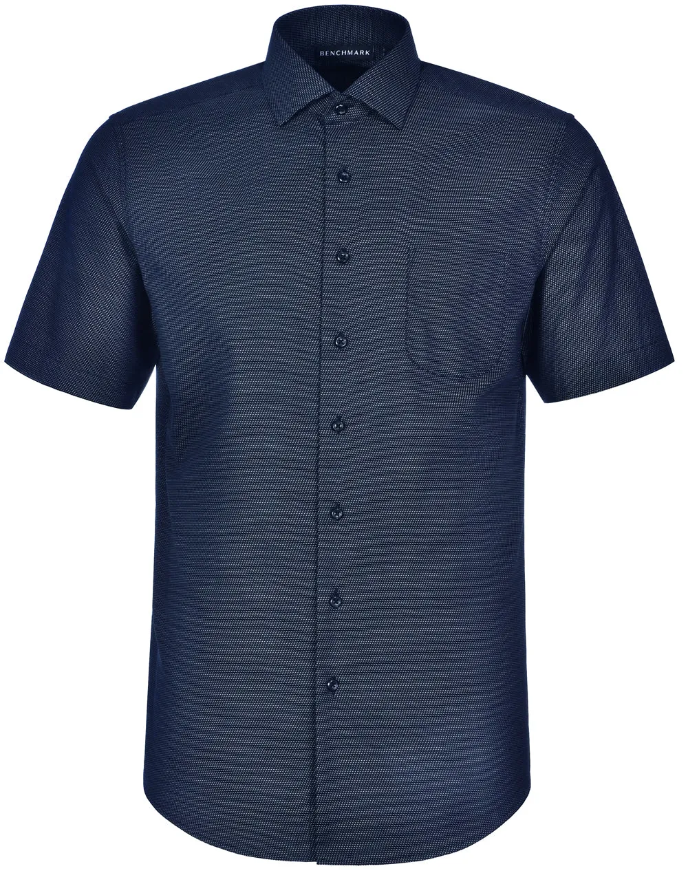 Winning Spirit Ascot Mens Short Sleeve Dot Jacquard Stretch Shirt (M7400S)