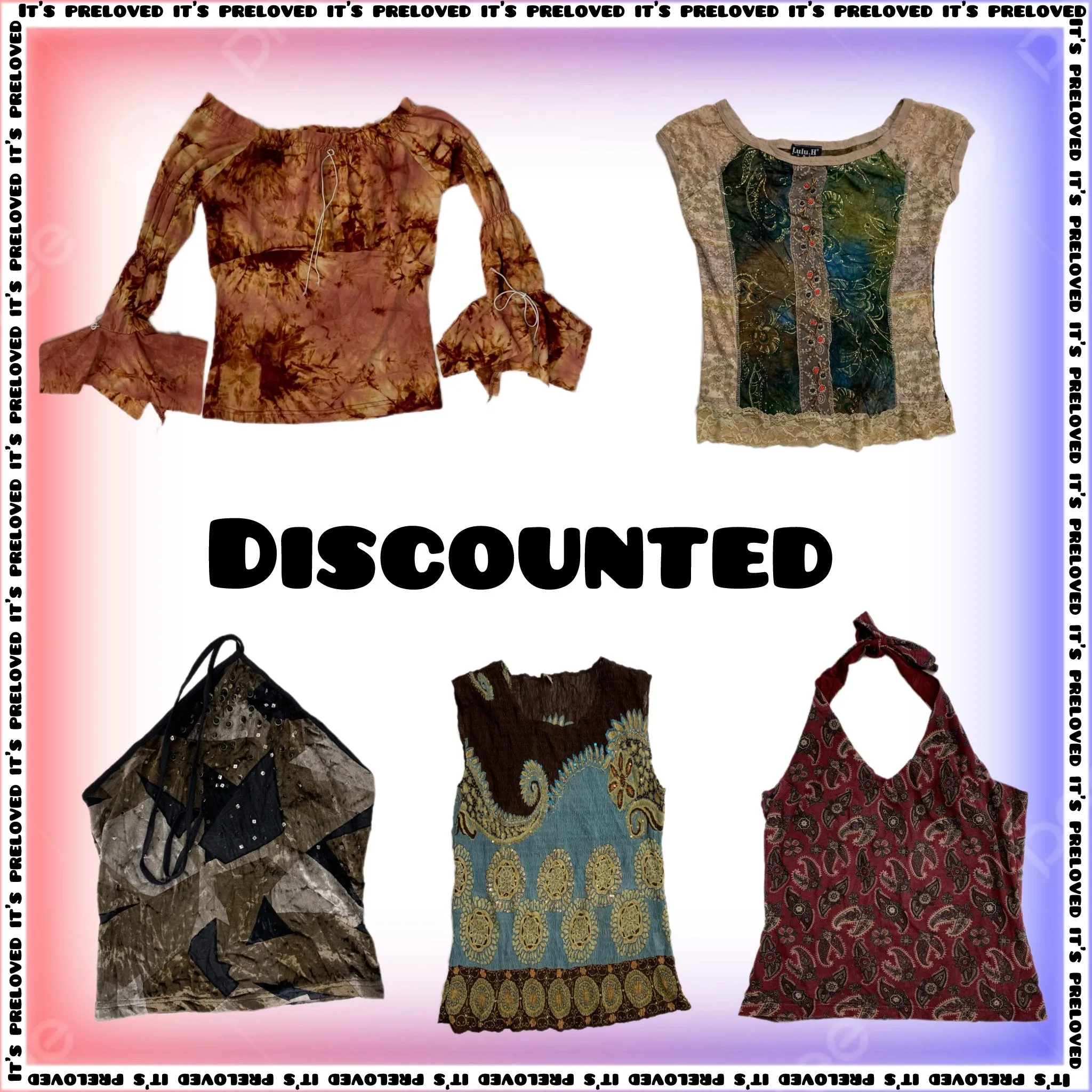 Y2K Discounted Tops Mix Styles (SS-125)